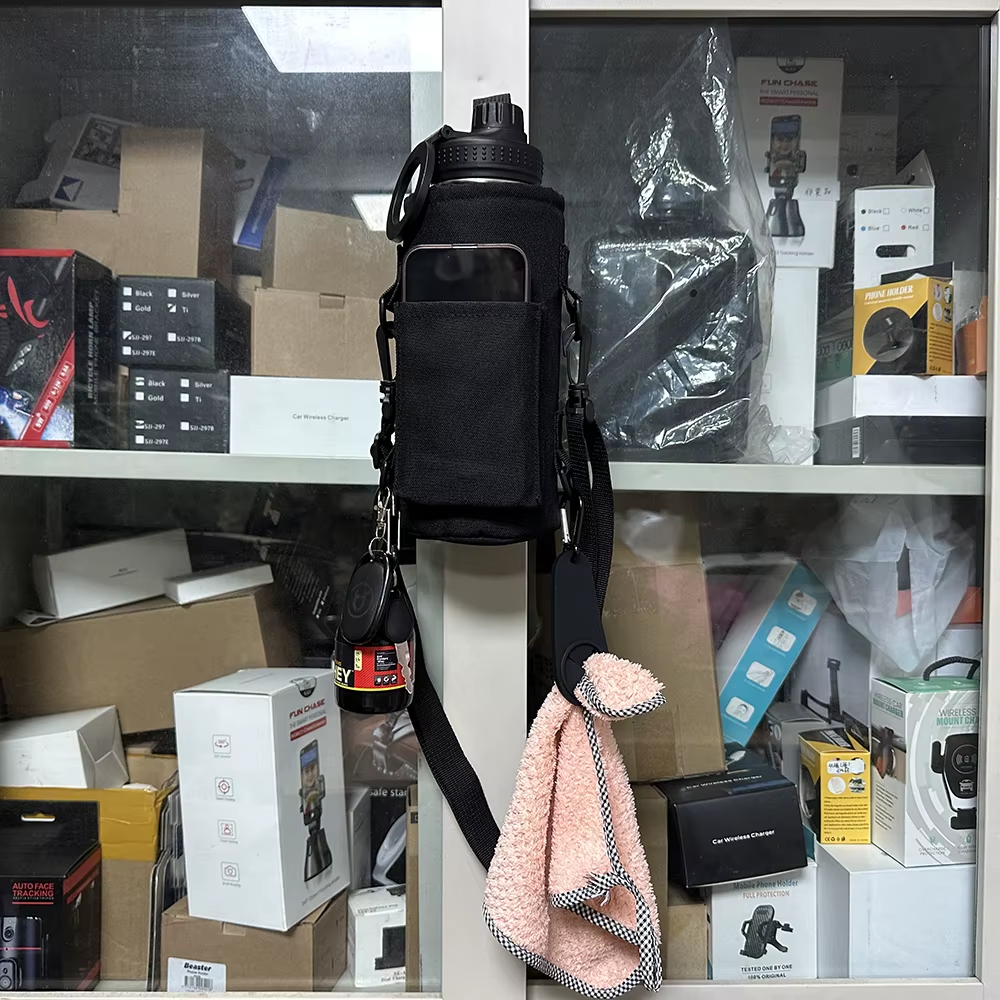 Magnetic GYM Mobile Phone Bag Sleeve, Sport Running Water Bottle Carrier,Multi Purpose Crossbody Sling Chest Bag for Men Women - Image 7