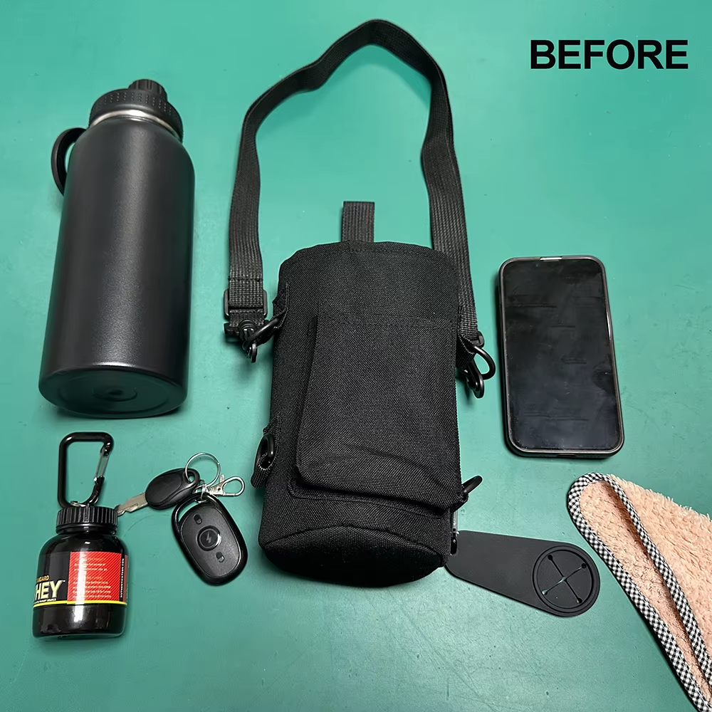 Magnetic GYM Mobile Phone Bag Sleeve, Sport Running Water Bottle Carrier,Multi Purpose Crossbody Sling Chest Bag for Men Women - Image 5