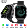 2-in-1 Smartwatch with Wireless Earbuds | Bluetooth Call Watch, Fitness & Health Monitor, NFC Sports Smart Watch for Men & Women